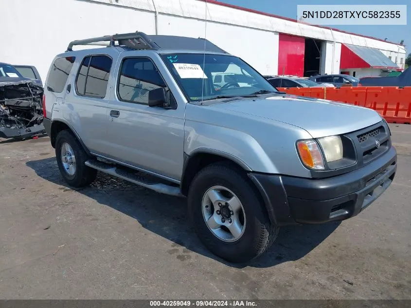 2000 Nissan Xterra Xe I4 VIN: 5N1DD28TXYC582355 Lot: 40259049