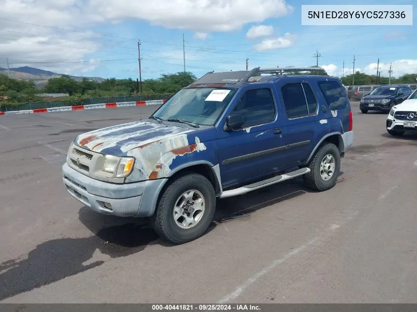 2000 Nissan Xterra Se/Xe VIN: 5N1ED28Y6YC527336 Lot: 40441821