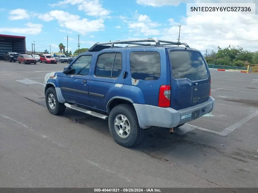 2000 Nissan Xterra Se/Xe VIN: 5N1ED28Y6YC527336 Lot: 40441821