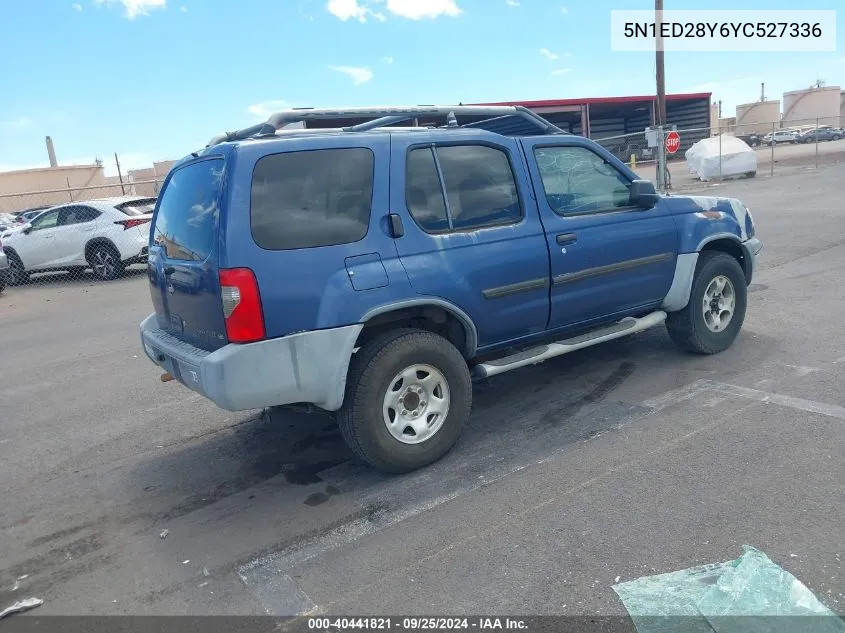 2000 Nissan Xterra Se/Xe VIN: 5N1ED28Y6YC527336 Lot: 40441821