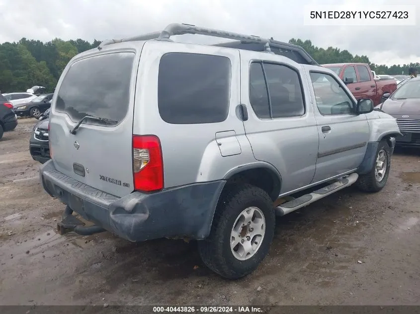 5N1ED28Y1YC527423 2000 Nissan Xterra Se/Xe