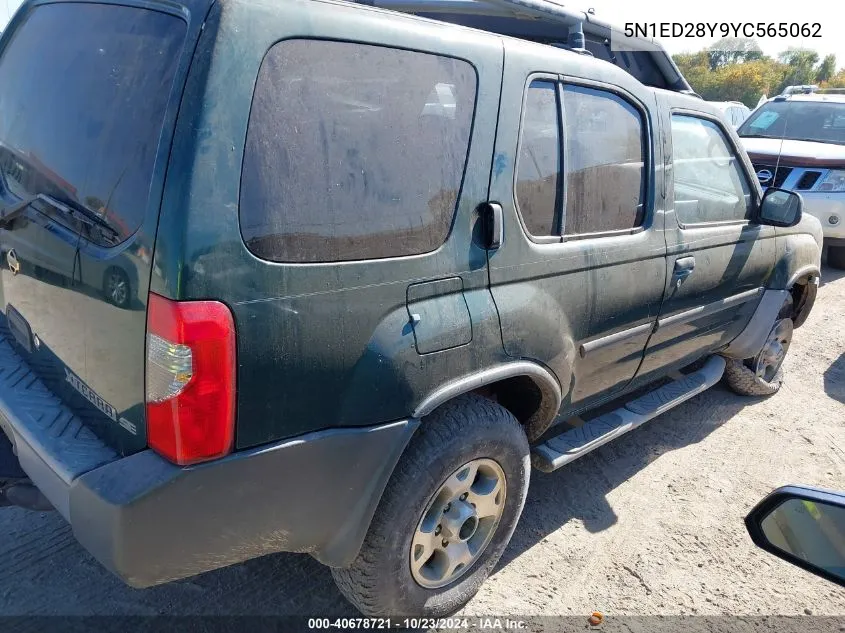 2000 Nissan Xterra Se/Xe VIN: 5N1ED28Y9YC565062 Lot: 40678721