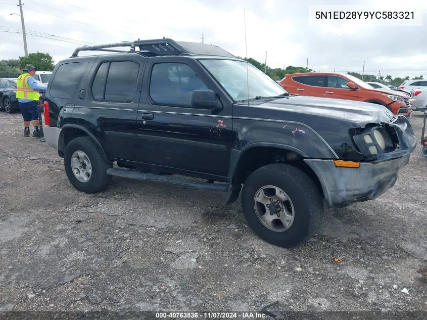 2000 Nissan Xterra Se/Xe VIN: 5N1ED28Y9YC583321 Lot: 40763836