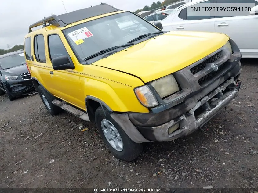 2000 Nissan Xterra Se/Xe VIN: 5N1ED28T9YC594128 Lot: 40781877