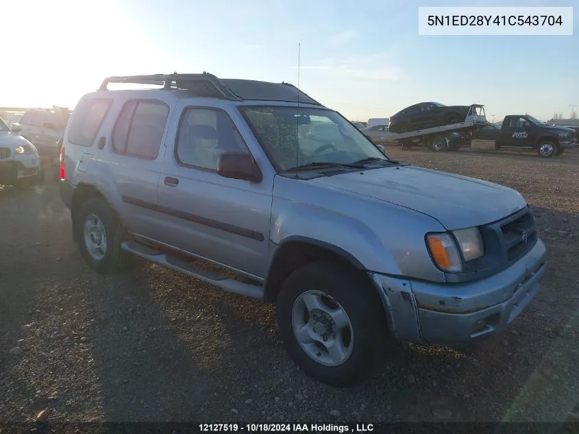 2001 Nissan Xterra Se/Xe VIN: 5N1ED28Y41C543704 Lot: 12127519