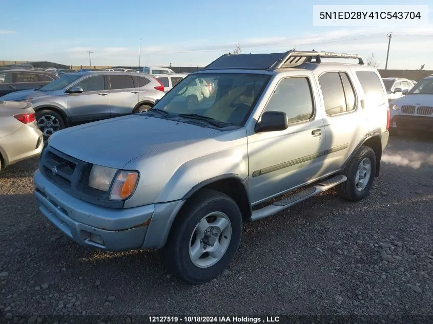 2001 Nissan Xterra Se/Xe VIN: 5N1ED28Y41C543704 Lot: 12127519