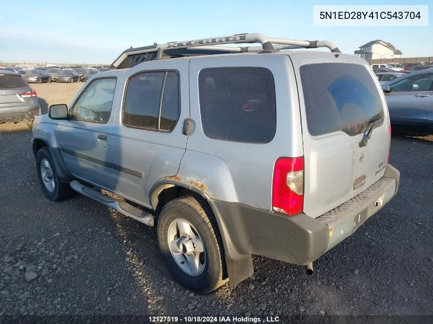 2001 Nissan Xterra Se/Xe VIN: 5N1ED28Y41C543704 Lot: 12127519