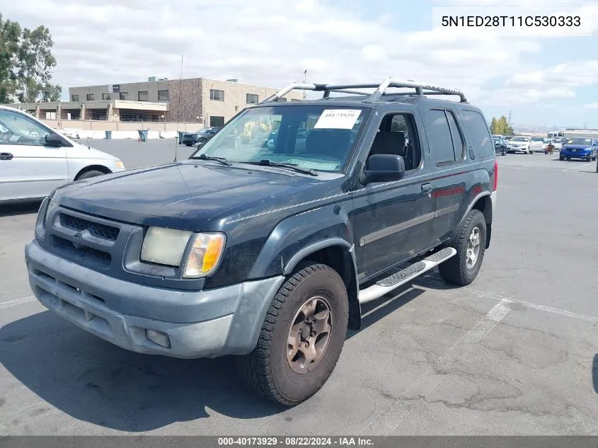 2001 Nissan Xterra Xe-V6 VIN: 5N1ED28T11C530333 Lot: 40173929