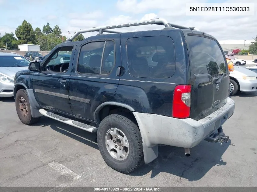 2001 Nissan Xterra Xe-V6 VIN: 5N1ED28T11C530333 Lot: 40173929