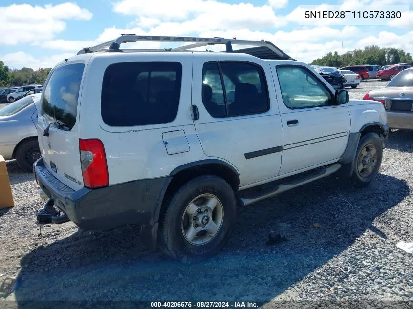 2001 Nissan Xterra Se VIN: 5N1ED28T11C573330 Lot: 40206575