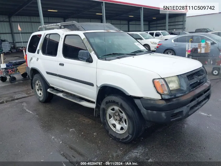 2001 Nissan Xterra Xe-V6 VIN: 5N1ED28T11C509742 Lot: 40284767