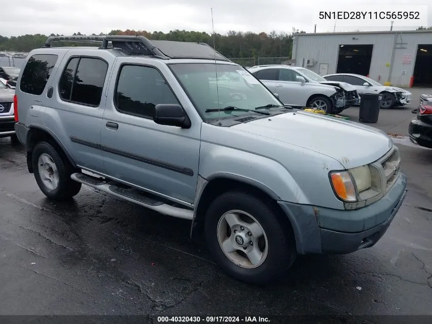 2001 Nissan Xterra Xe/Se VIN: 5N1ED28Y11C565952 Lot: 40320430