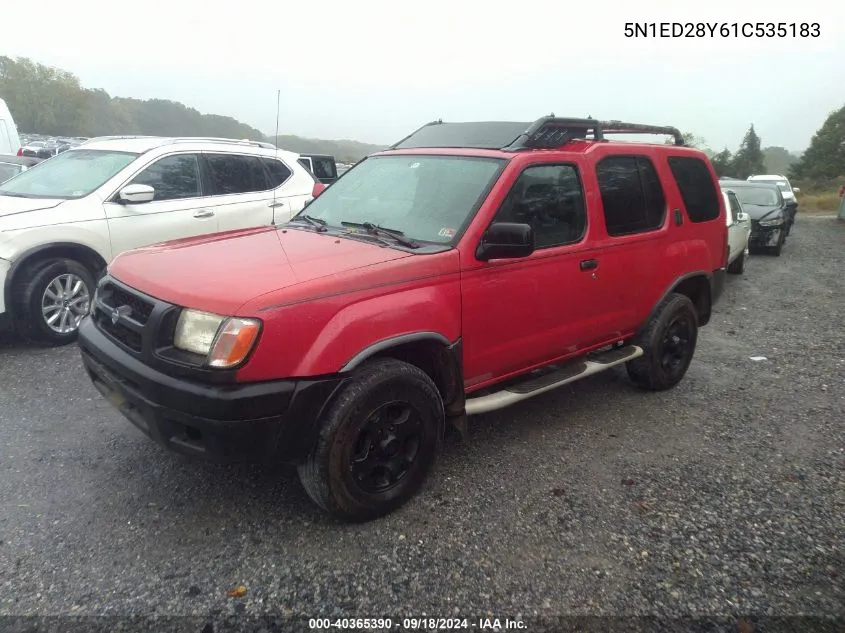 2001 Nissan Xterra Xe/Se VIN: 5N1ED28Y61C535183 Lot: 40365390