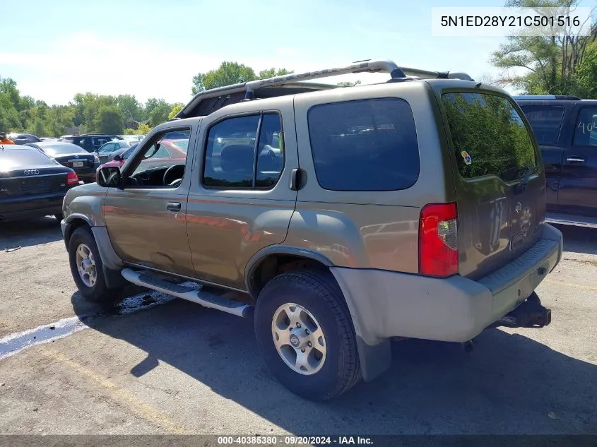 2001 Nissan Xterra Xe VIN: 5N1ED28Y21C501516 Lot: 40385380