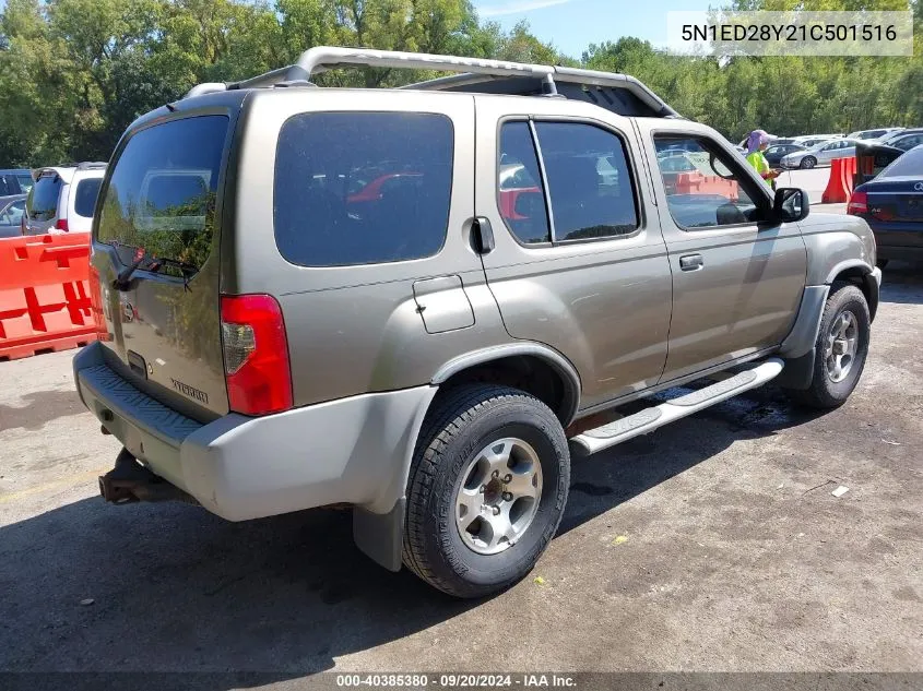 2001 Nissan Xterra Xe VIN: 5N1ED28Y21C501516 Lot: 40385380