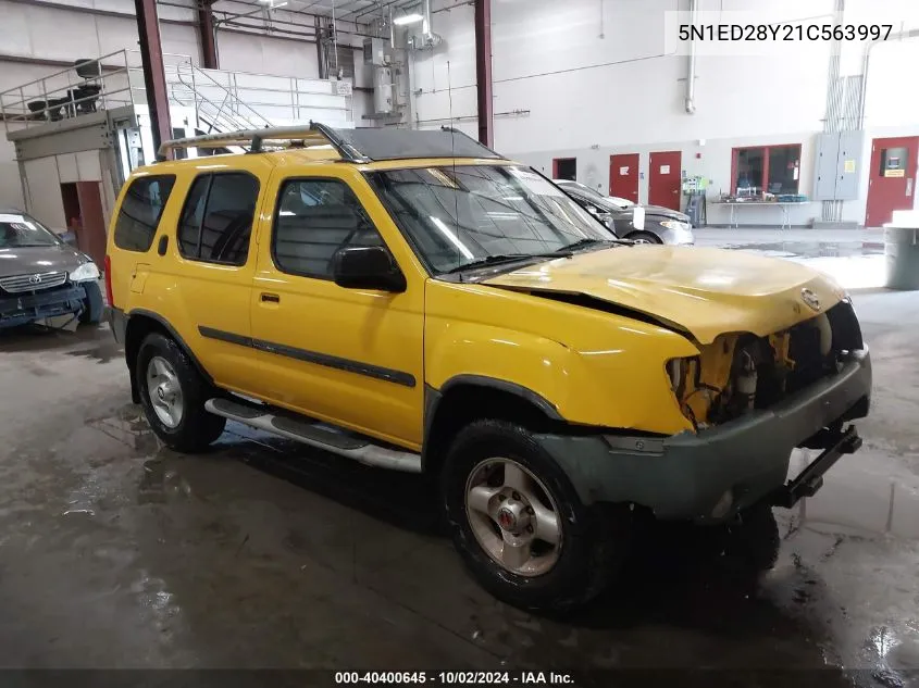 2001 Nissan Xterra Se/Xe VIN: 5N1ED28Y21C563997 Lot: 40400645