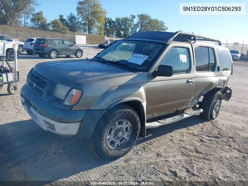 2001 Nissan Xterra Xe VIN: 5N1ED28Y01C506293 Lot: 40462025