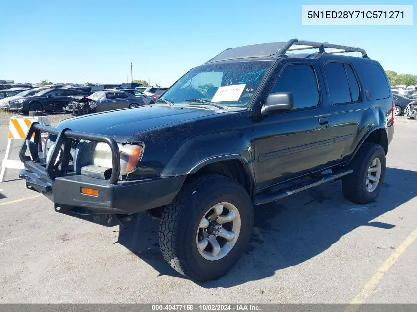 2001 Nissan Xterra Se VIN: 5N1ED28Y71C571271 Lot: 40477158