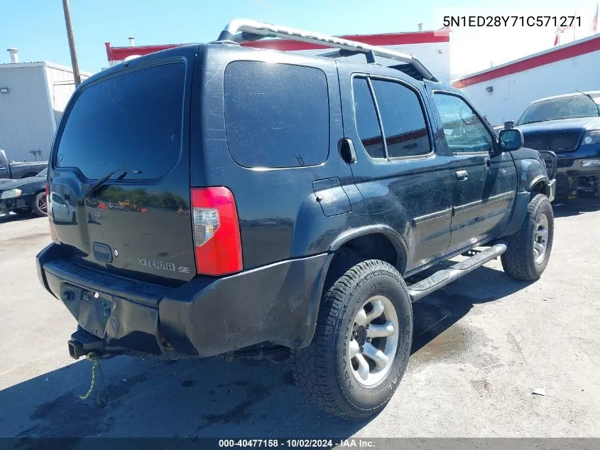 2001 Nissan Xterra Se VIN: 5N1ED28Y71C571271 Lot: 40477158