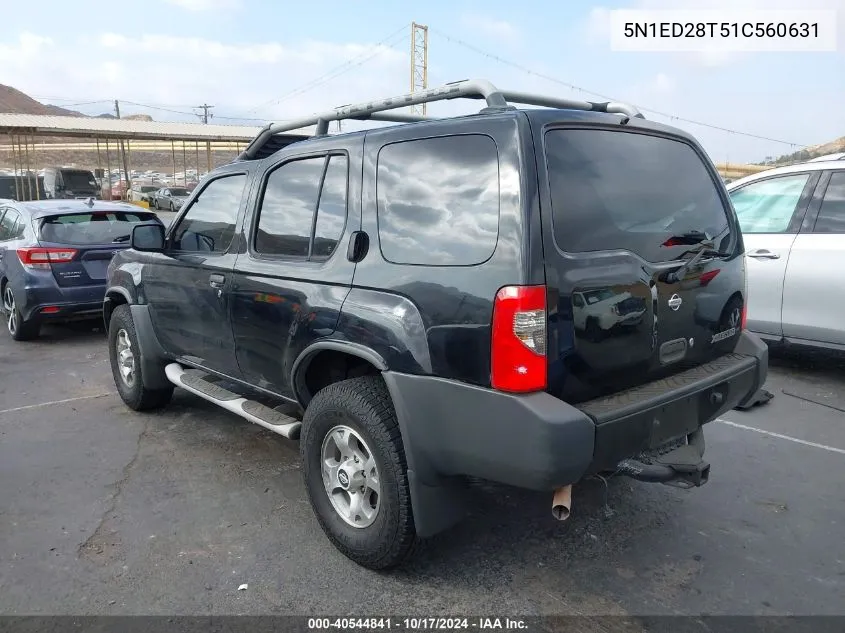 2001 Nissan Xterra Xe/Se VIN: 5N1ED28T51C560631 Lot: 40544841