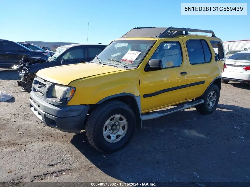 2001 Nissan Xterra Xe-V6 VIN: 5N1ED28T31C569439 Lot: 40573902