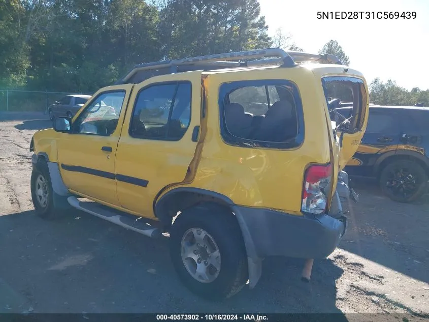 2001 Nissan Xterra Xe-V6 VIN: 5N1ED28T31C569439 Lot: 40573902