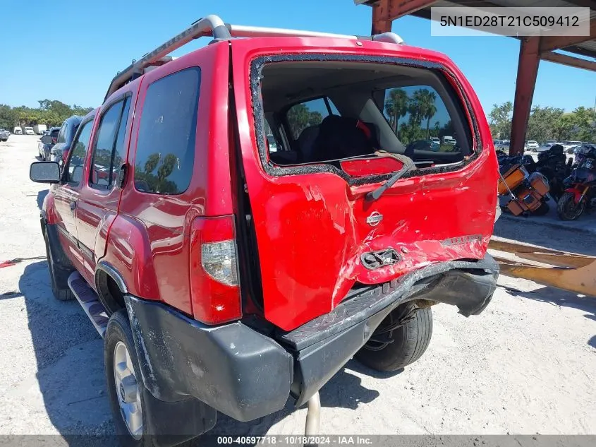 2001 Nissan Xterra Se VIN: 5N1ED28T21C509412 Lot: 40597718