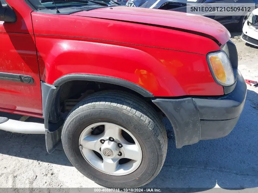 2001 Nissan Xterra Se VIN: 5N1ED28T21C509412 Lot: 40597718