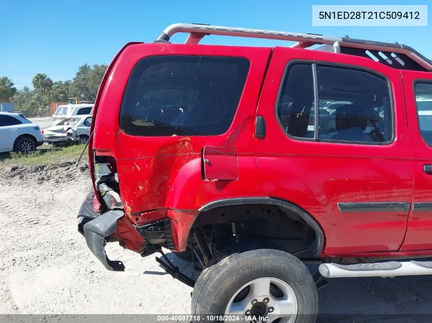 2001 Nissan Xterra Se VIN: 5N1ED28T21C509412 Lot: 40597718