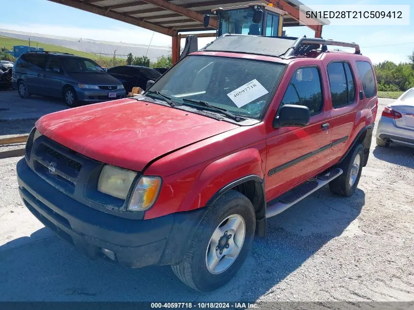 2001 Nissan Xterra Se VIN: 5N1ED28T21C509412 Lot: 40597718