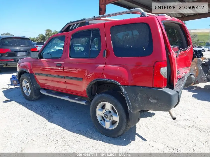 2001 Nissan Xterra Se VIN: 5N1ED28T21C509412 Lot: 40597718