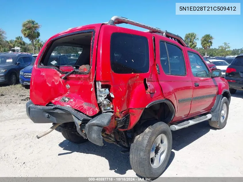 2001 Nissan Xterra Se VIN: 5N1ED28T21C509412 Lot: 40597718