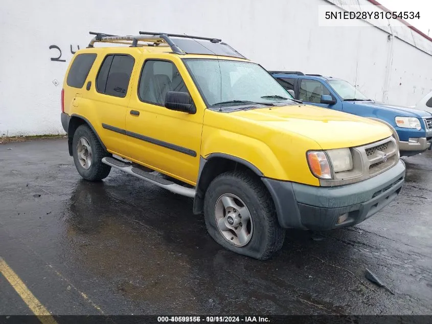 2001 Nissan Xterra VIN: 5N1ED28Y81C54534 Lot: 40599156