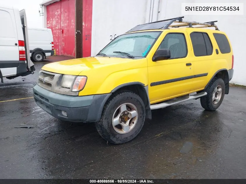 2001 Nissan Xterra VIN: 5N1ED28Y81C54534 Lot: 40599156