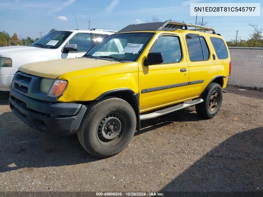 2001 Nissan Xterra Se VIN: 5N1ED28T81C545797 Lot: 40606805