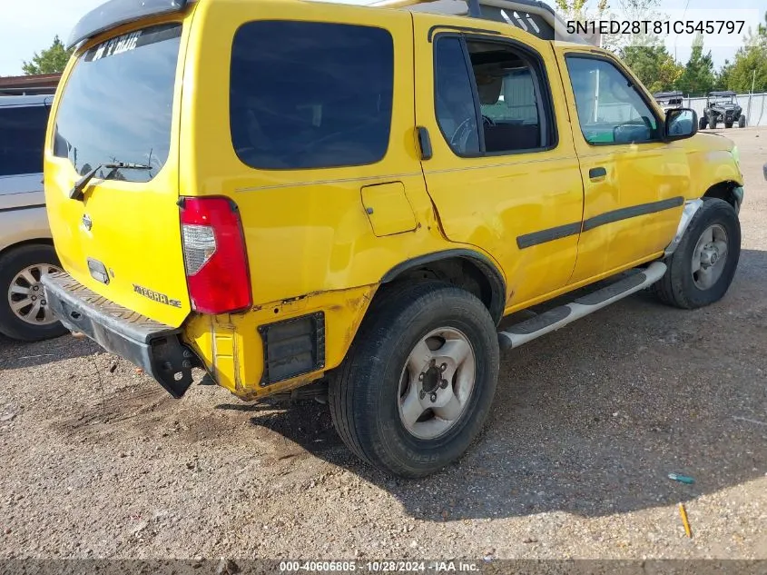 2001 Nissan Xterra Se VIN: 5N1ED28T81C545797 Lot: 40606805