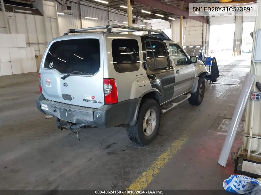 2001 Nissan Xterra Se VIN: 5N1ED28Y31C573891 Lot: 40624150