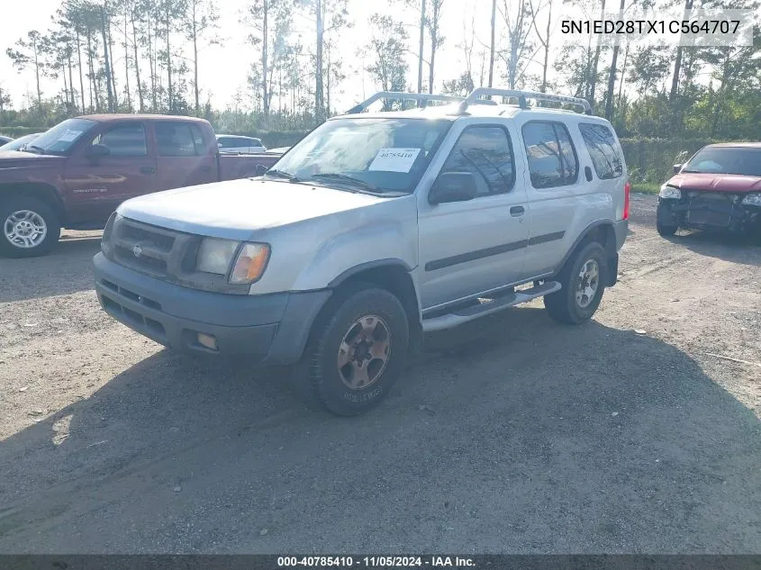 2001 Nissan Xterra Xe-V6 VIN: 5N1ED28TX1C564707 Lot: 40785410