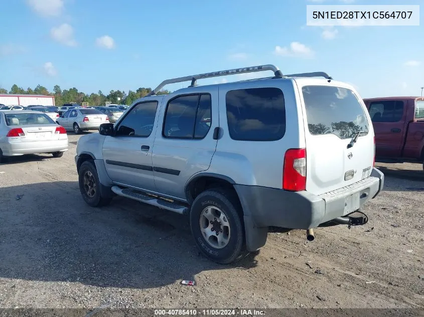 2001 Nissan Xterra Xe-V6 VIN: 5N1ED28TX1C564707 Lot: 40785410