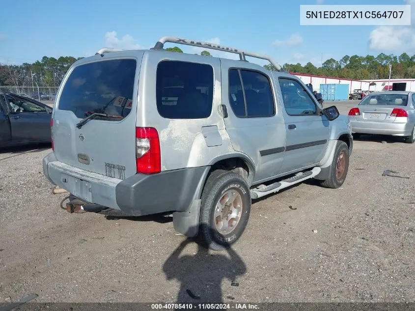 2001 Nissan Xterra Xe-V6 VIN: 5N1ED28TX1C564707 Lot: 40785410