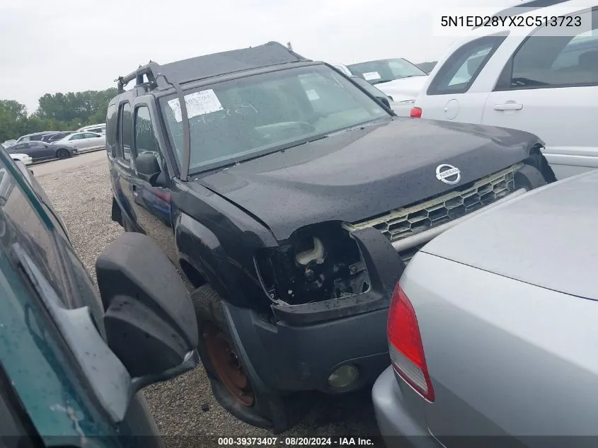 2002 Nissan Xterra Xe VIN: 5N1ED28YX2C513723 Lot: 39373407