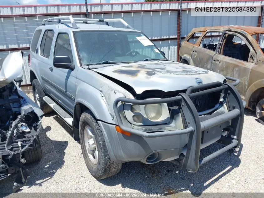 2002 Nissan Xterra Xe VIN: 5N1ED28T32C584380 Lot: 39428684