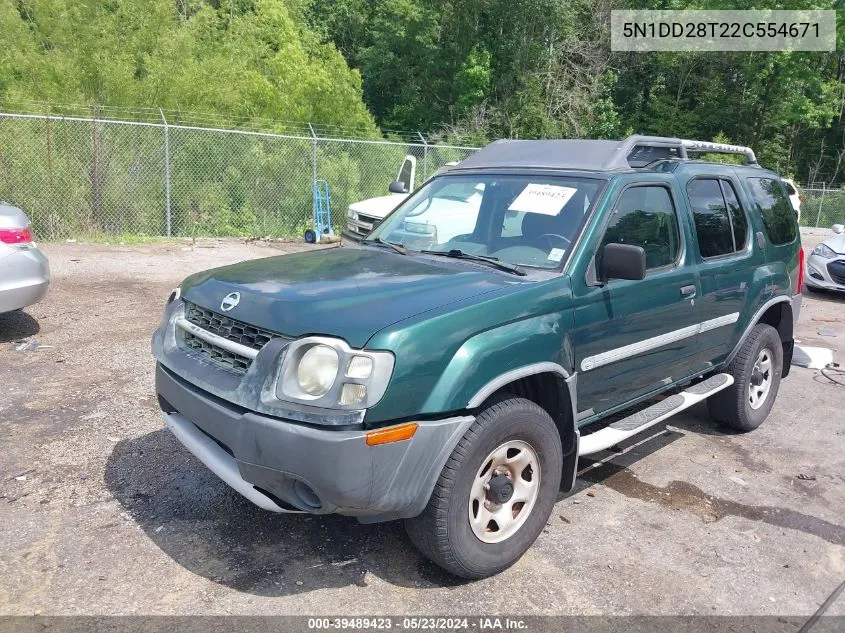 2002 Nissan Xterra Xe VIN: 5N1DD28T22C554671 Lot: 39489423