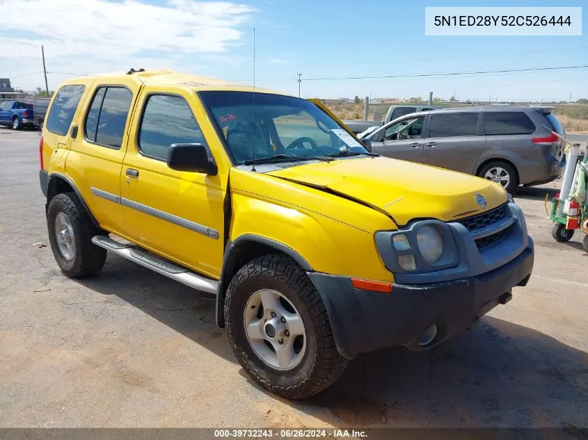 2002 Nissan Xterra Xe VIN: 5N1ED28Y52C526444 Lot: 39732243