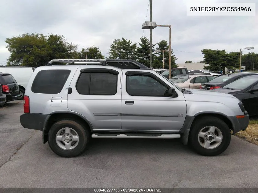 2002 Nissan Xterra Xe VIN: 5N1ED28YX2C554966 Lot: 40277733