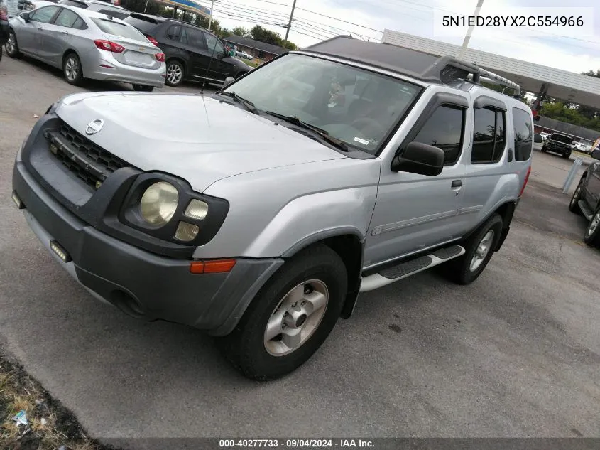 2002 Nissan Xterra Xe VIN: 5N1ED28YX2C554966 Lot: 40277733