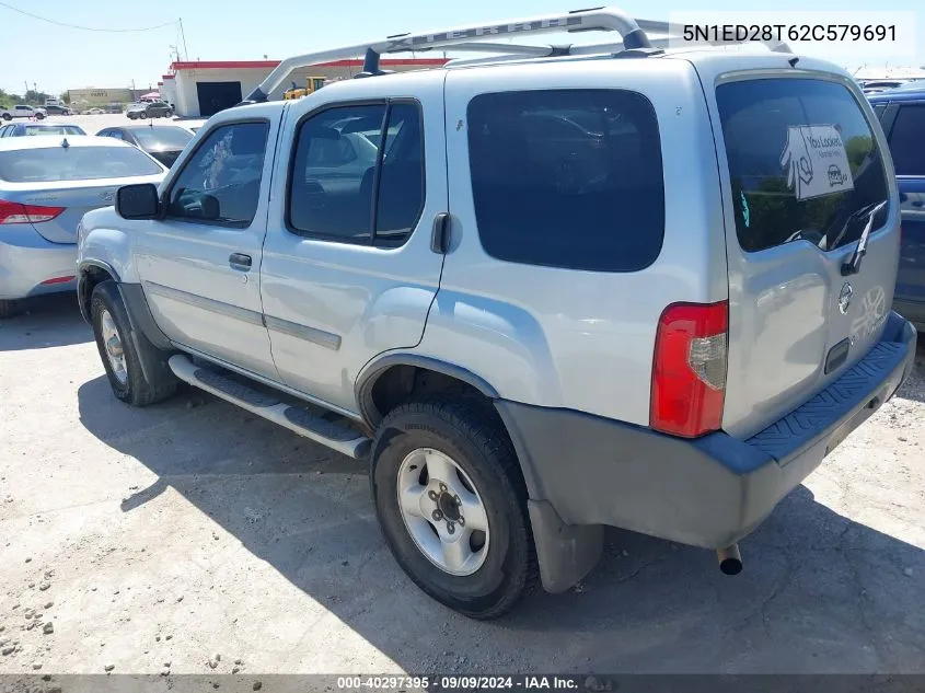 2002 Nissan Xterra Xe VIN: 5N1ED28T62C579691 Lot: 40297395