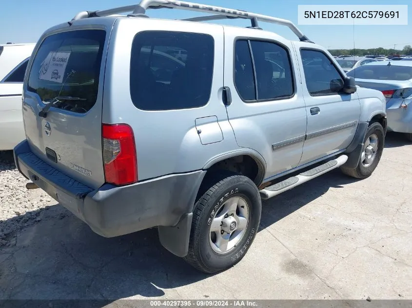 2002 Nissan Xterra Xe VIN: 5N1ED28T62C579691 Lot: 40297395