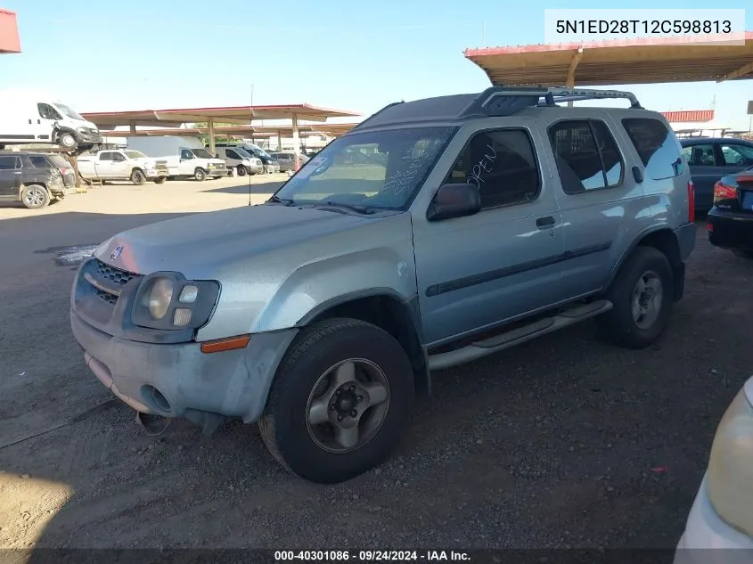 2002 Nissan Xterra Xe VIN: 5N1ED28T12C598813 Lot: 40301086