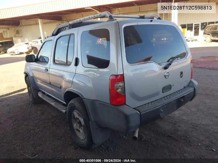 2002 Nissan Xterra Xe VIN: 5N1ED28T12C598813 Lot: 40301086